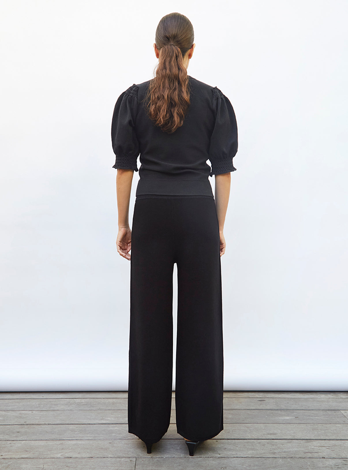 Top à détails en maille smockée - Vêtement de luxe femme
