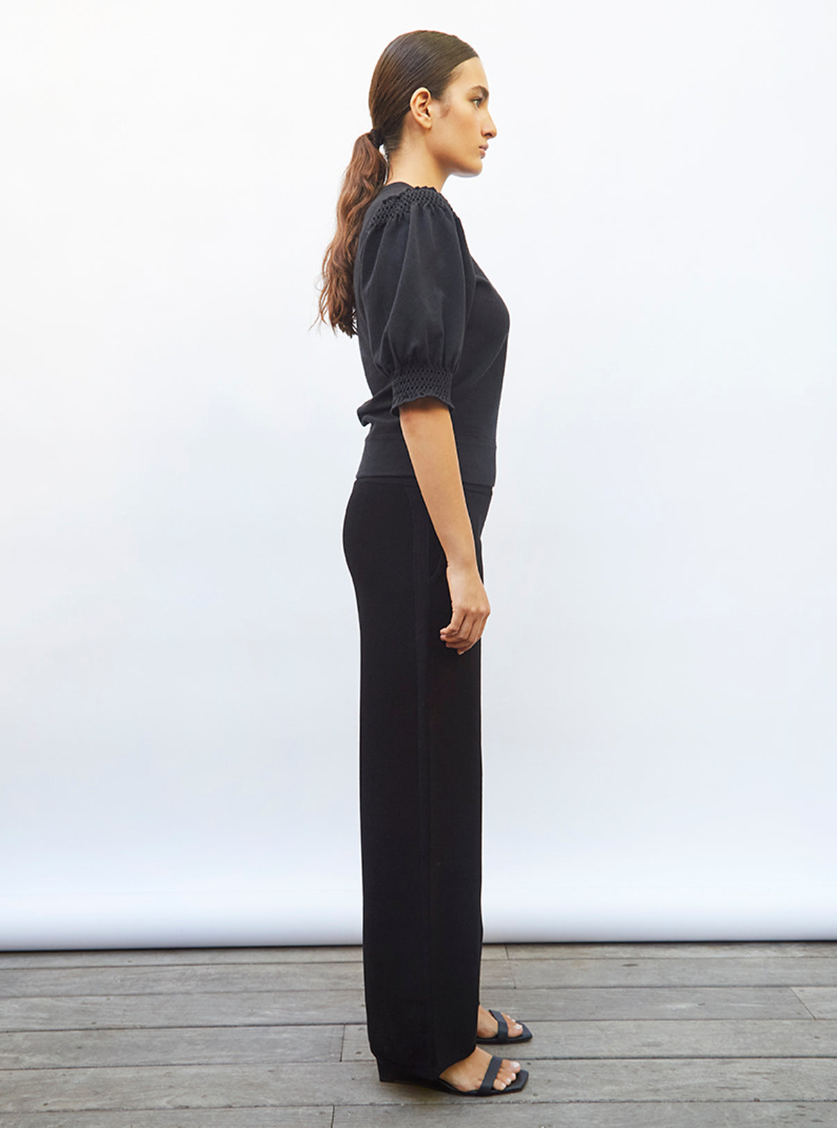 Top à détails en maille smockée - Tops de luxe