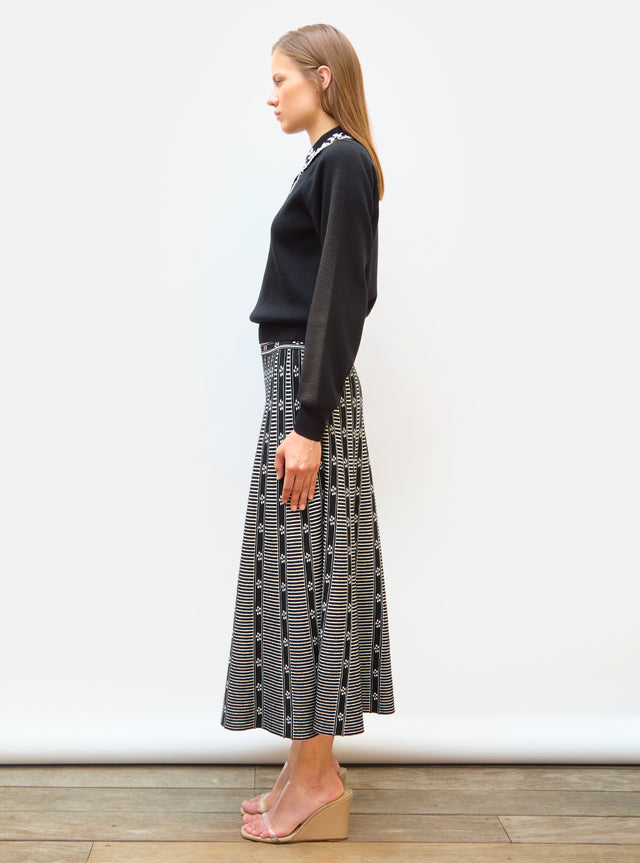 chemise maille brodée main - Image principale