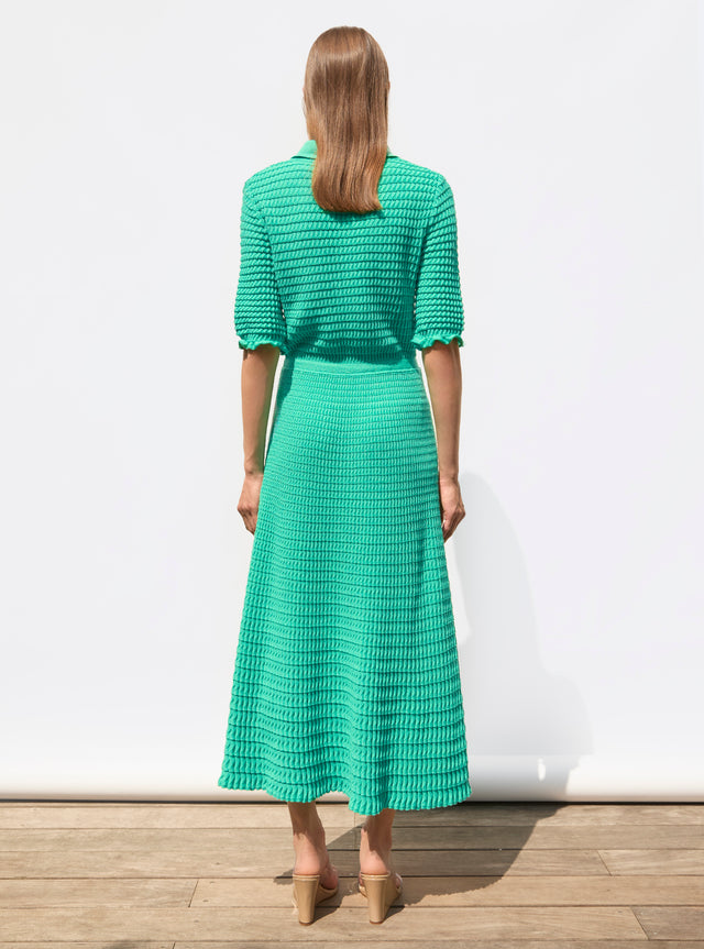 robe longue maille origami - Image principale
