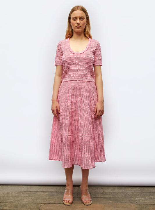 top maille organza