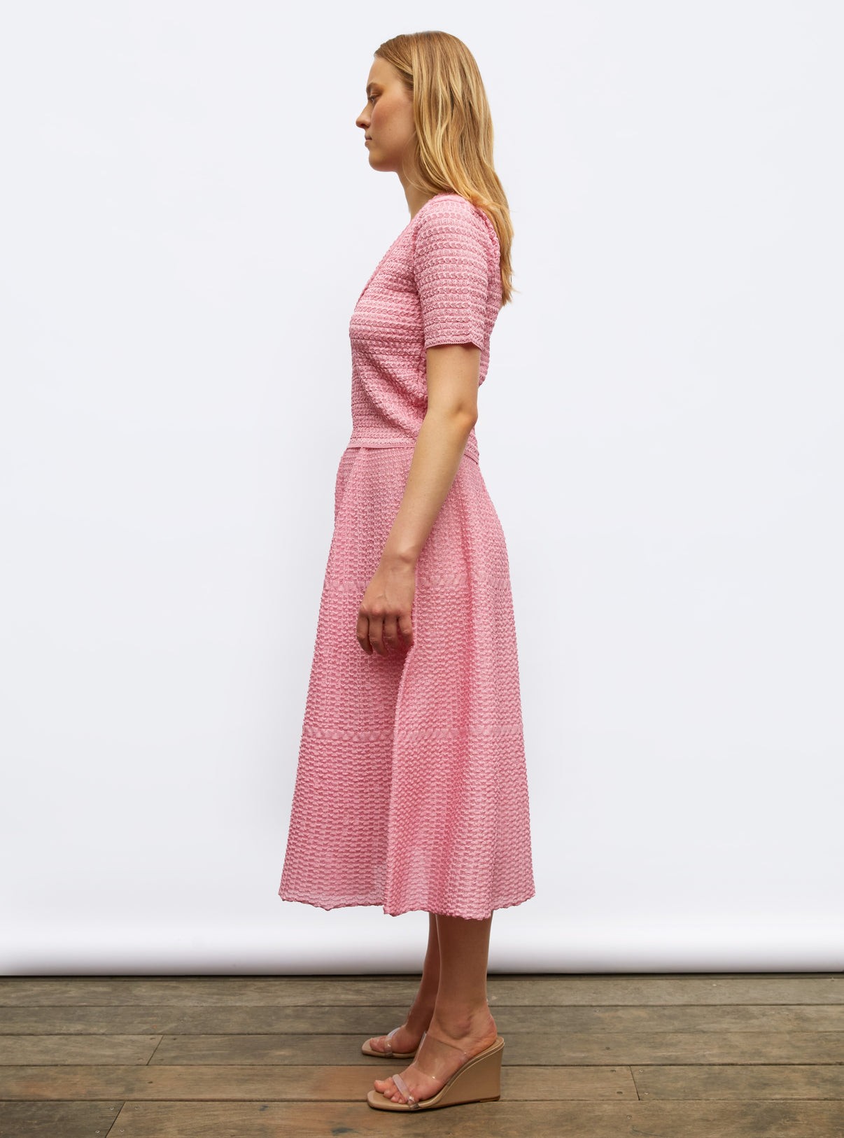 Jupe légère maille organza Bonbon - Vêtement de luxe femme