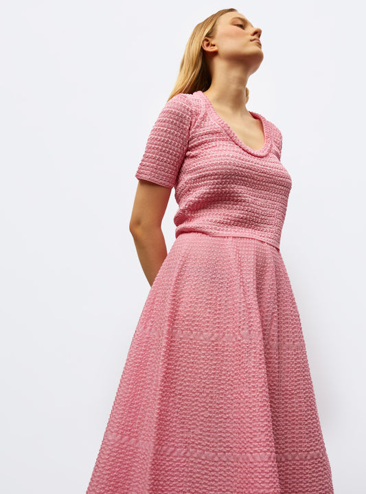 jupe légère maille organza
