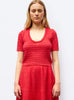 Top maille organza Cerise - Vêtement en maille de luxe Molli
