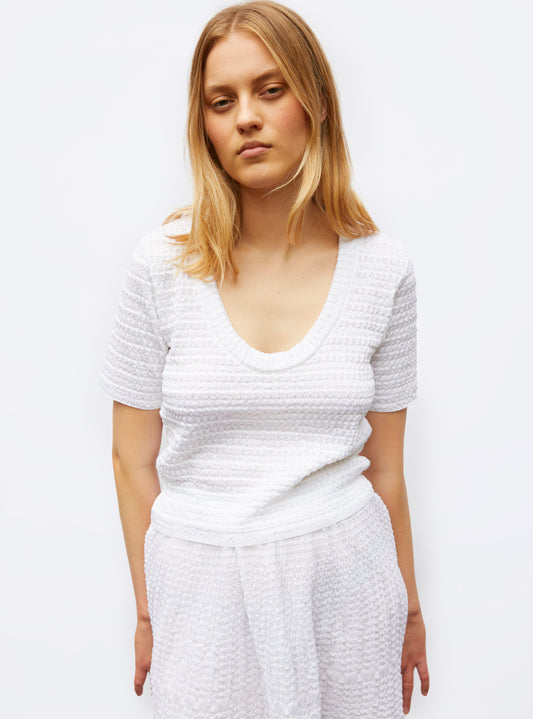 Top maille organza Milk - Molli