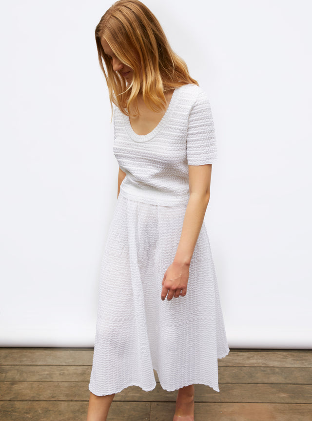 lightweight organza knit skirt - Image principale