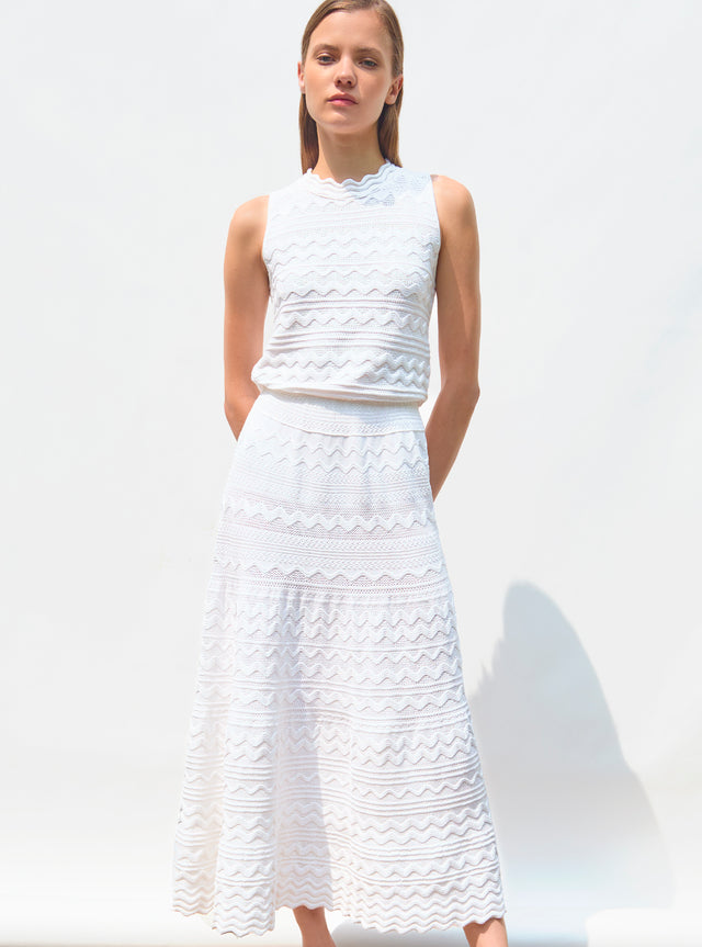 robe longue maille croquet - Image principale