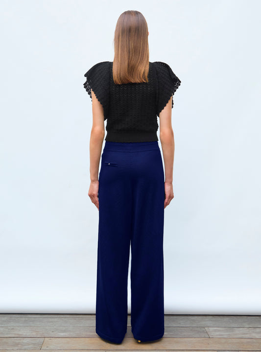 lightweight fluid knit pants