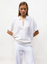 wide top with polo shirt collar
