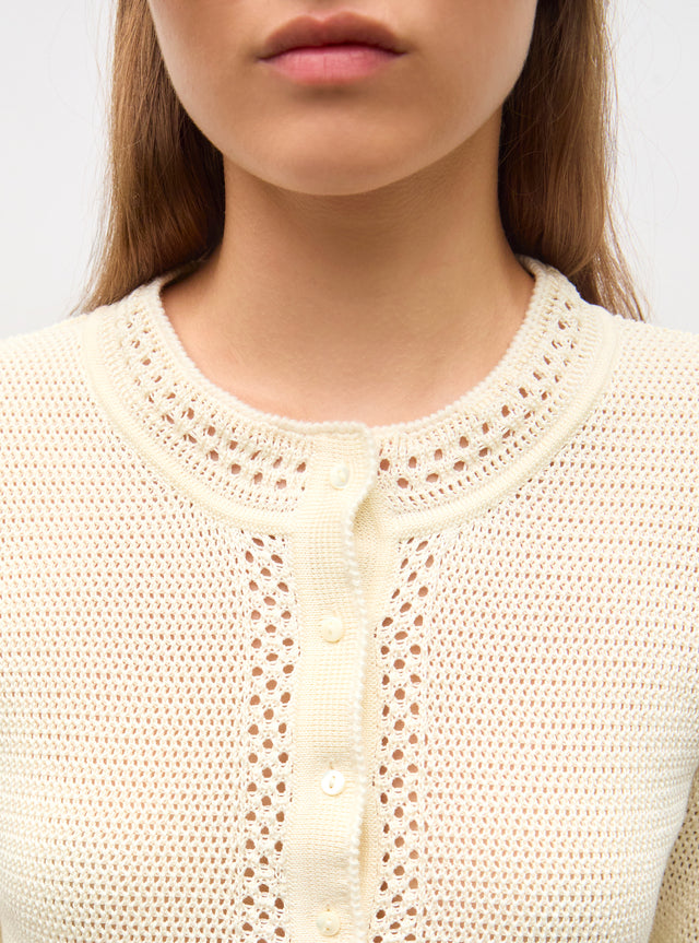 top délicat maille crochet - Image principale