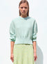 Pull en maille de luxe Molli - Pull court maille damier Jade