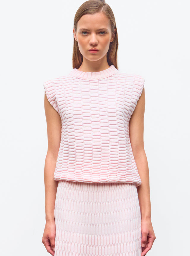 top maille zellige uni - Image principale