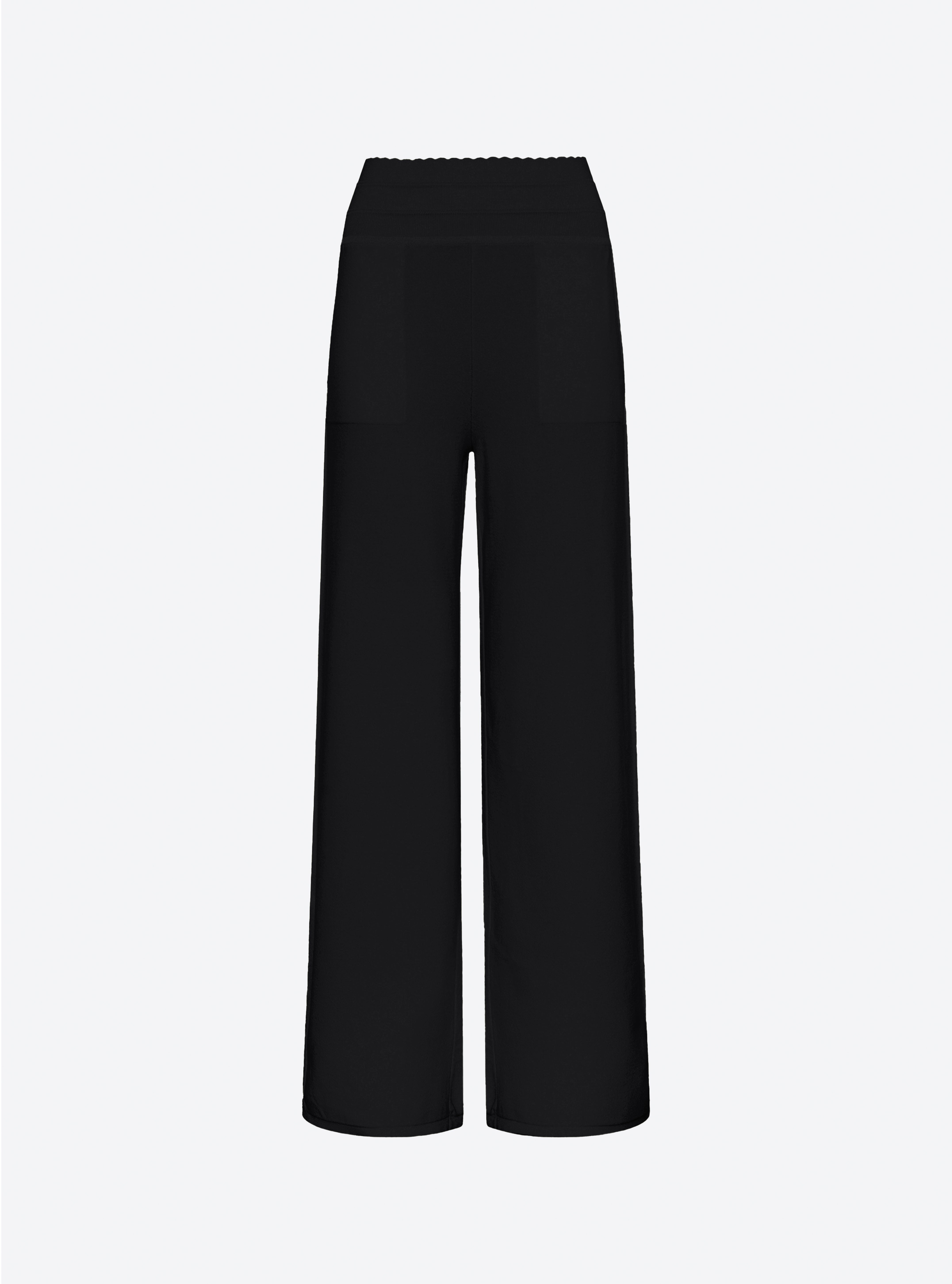Pants in silky knit Licorice | Molli
