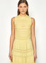 Robe longue maille croquet Blé - Vêtement de luxe femme