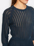 Robe légère maille pointelle Blueberry - Vêtement de luxe femme