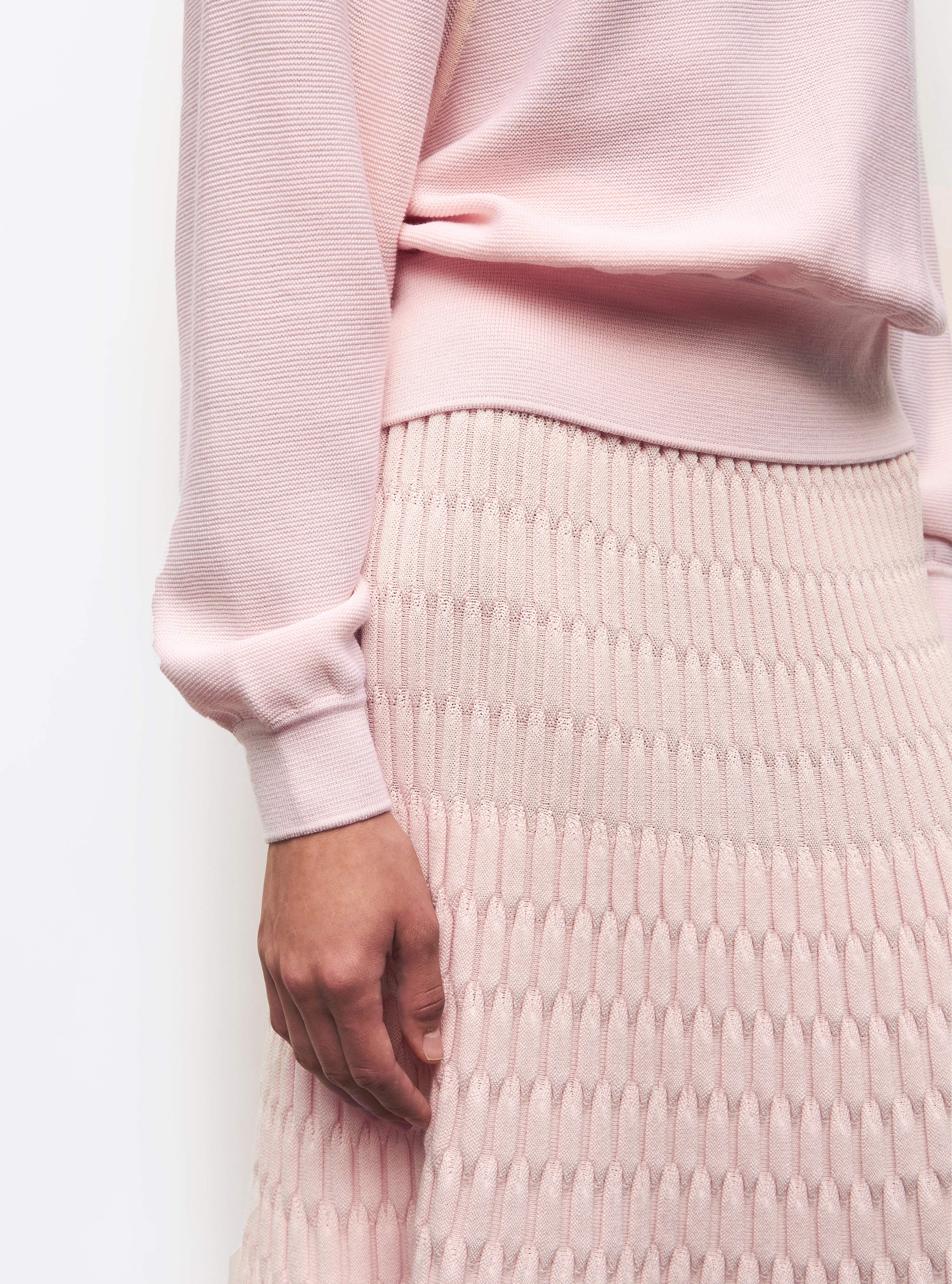 Pull en maille de luxe Molli - Pull fin larges emmanchures Pétale