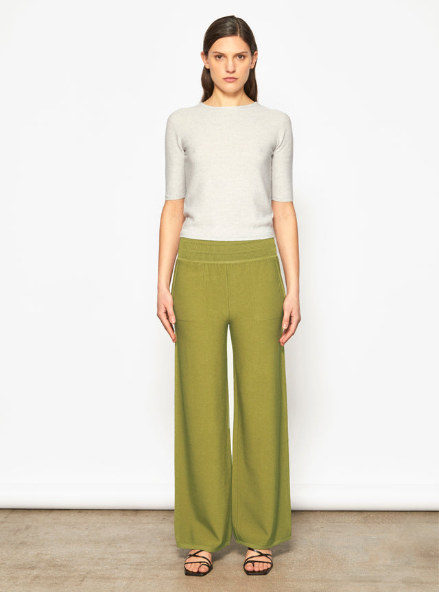 top fin maille manches coudes - Image principale