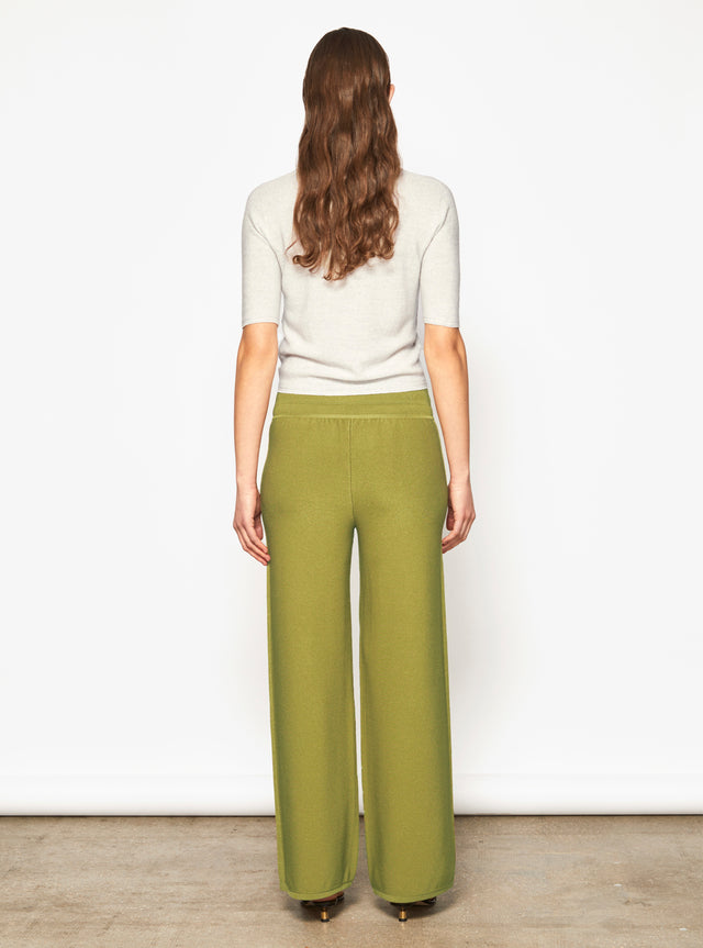 pantalon taille haute maille jersey - Image principale