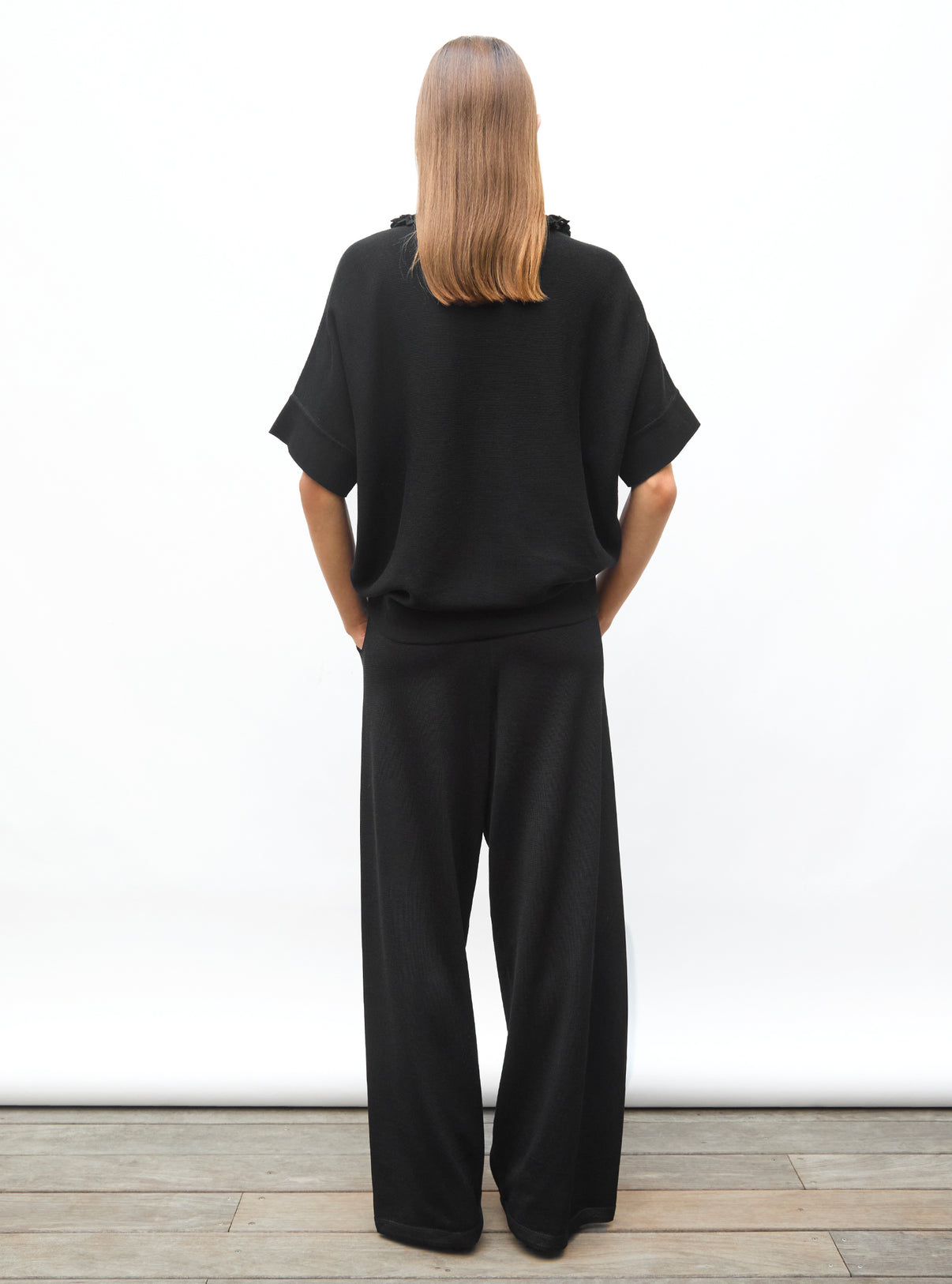 Top ample en maille à col - Tops, blouses de luxe