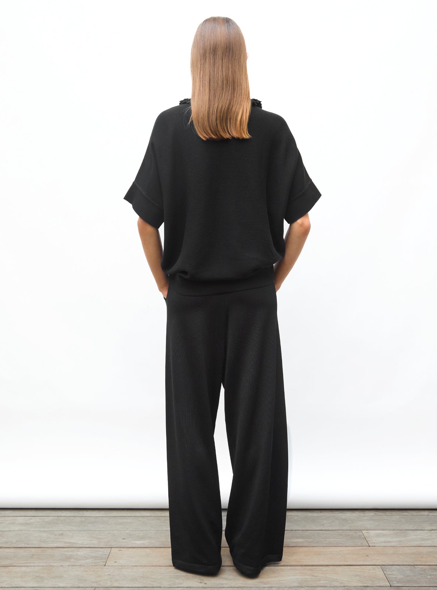 Top ample en maille à col - Tops, blouses de luxe