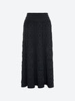 Long skirt with clover motif