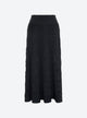 Long skirt with clover motif