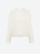 Wide top in pointelle knit
