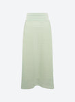 long pointelle knit skirt