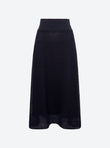 long pointelle knit skirt