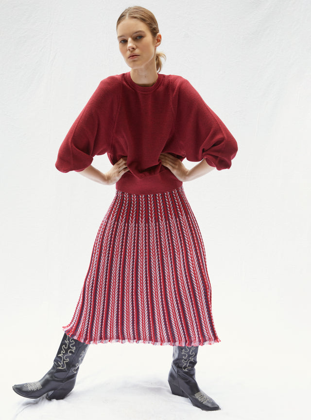 top in fine openwork knit - Image principale