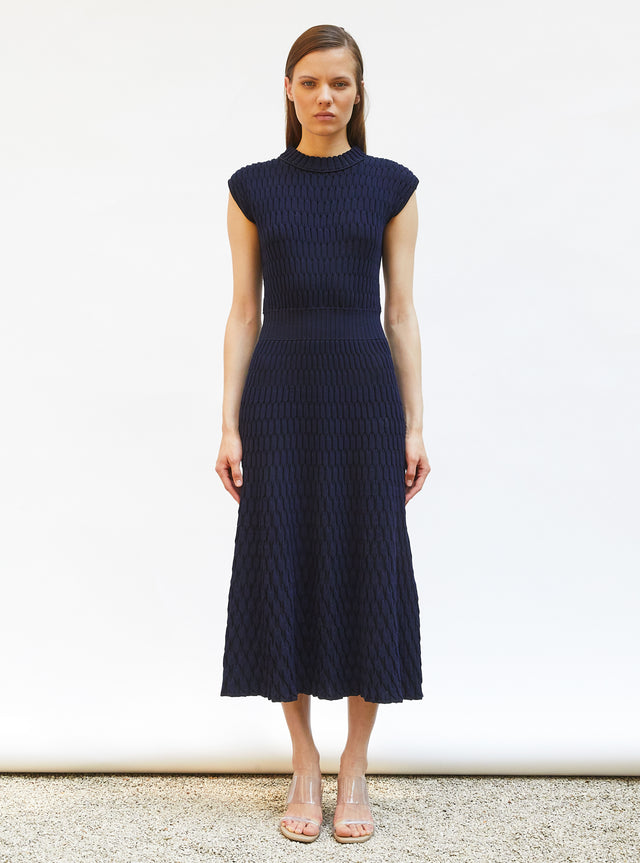 zellige knit long dress - Image principale
