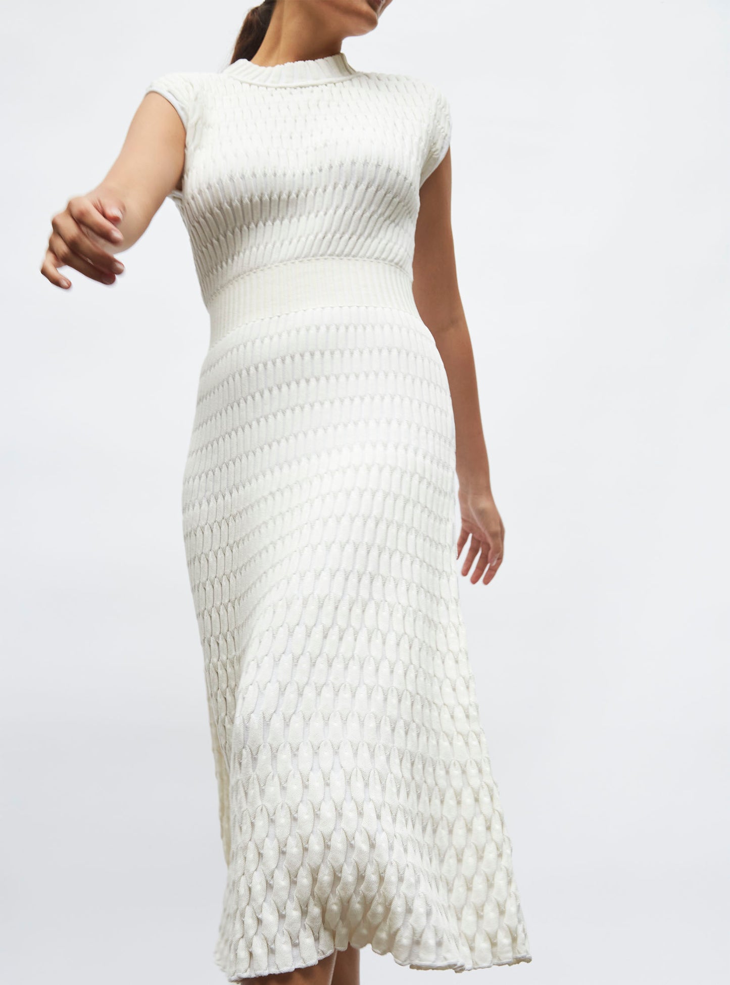 Robe longue en maille zellige - Molli