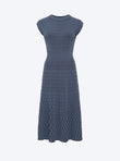 long dress in zellige knit