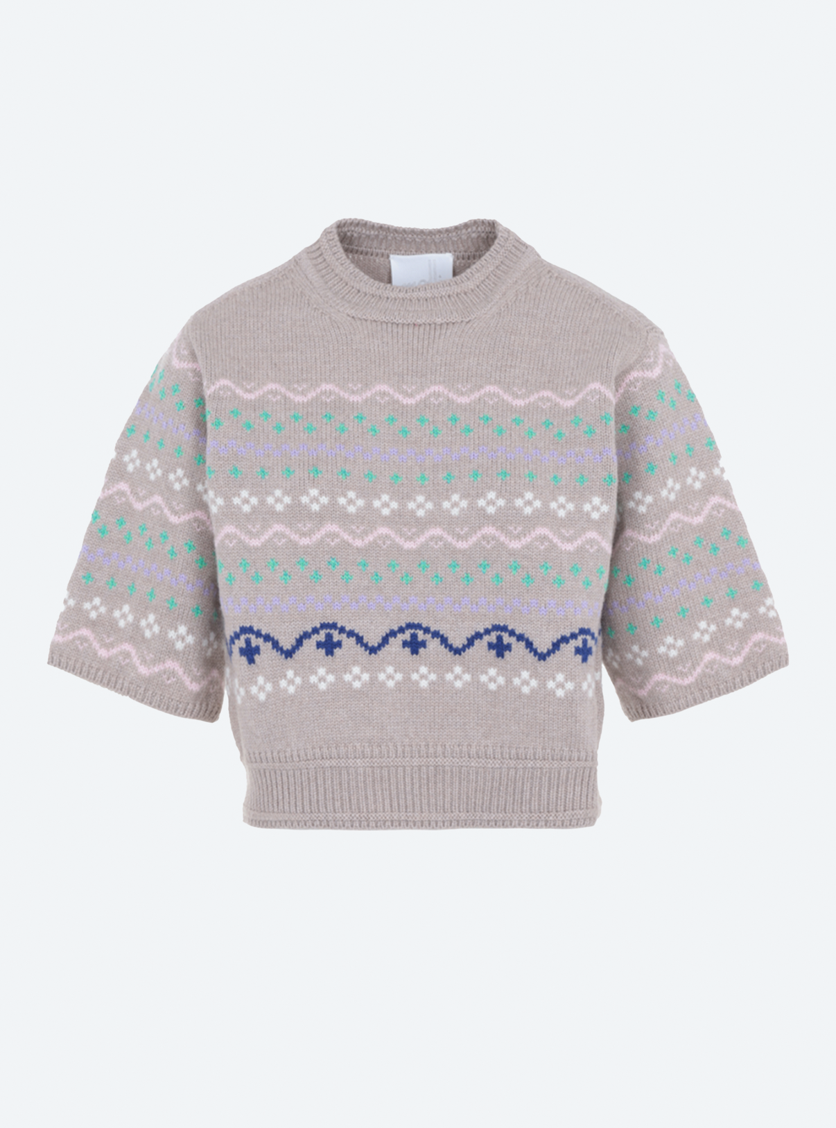 Jacquard Knit Jumper Pull En Maille Jacquard Zara MANGO Flecked