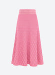 plain zellige knit skirt
