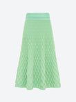 plain zellige knit skirt