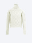 top fin en maille cannage