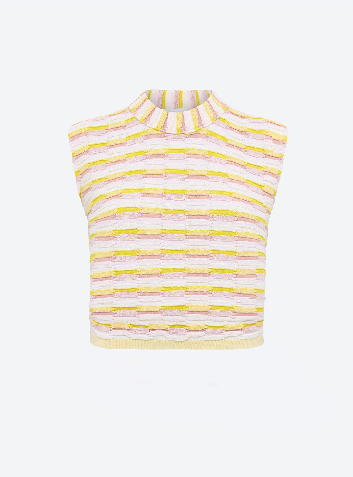 Top en maille zellige multicolore - Molli