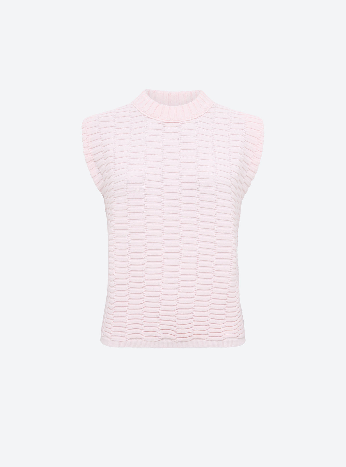 Top en maille de luxe Molli - Top maille zellige uni Pétale