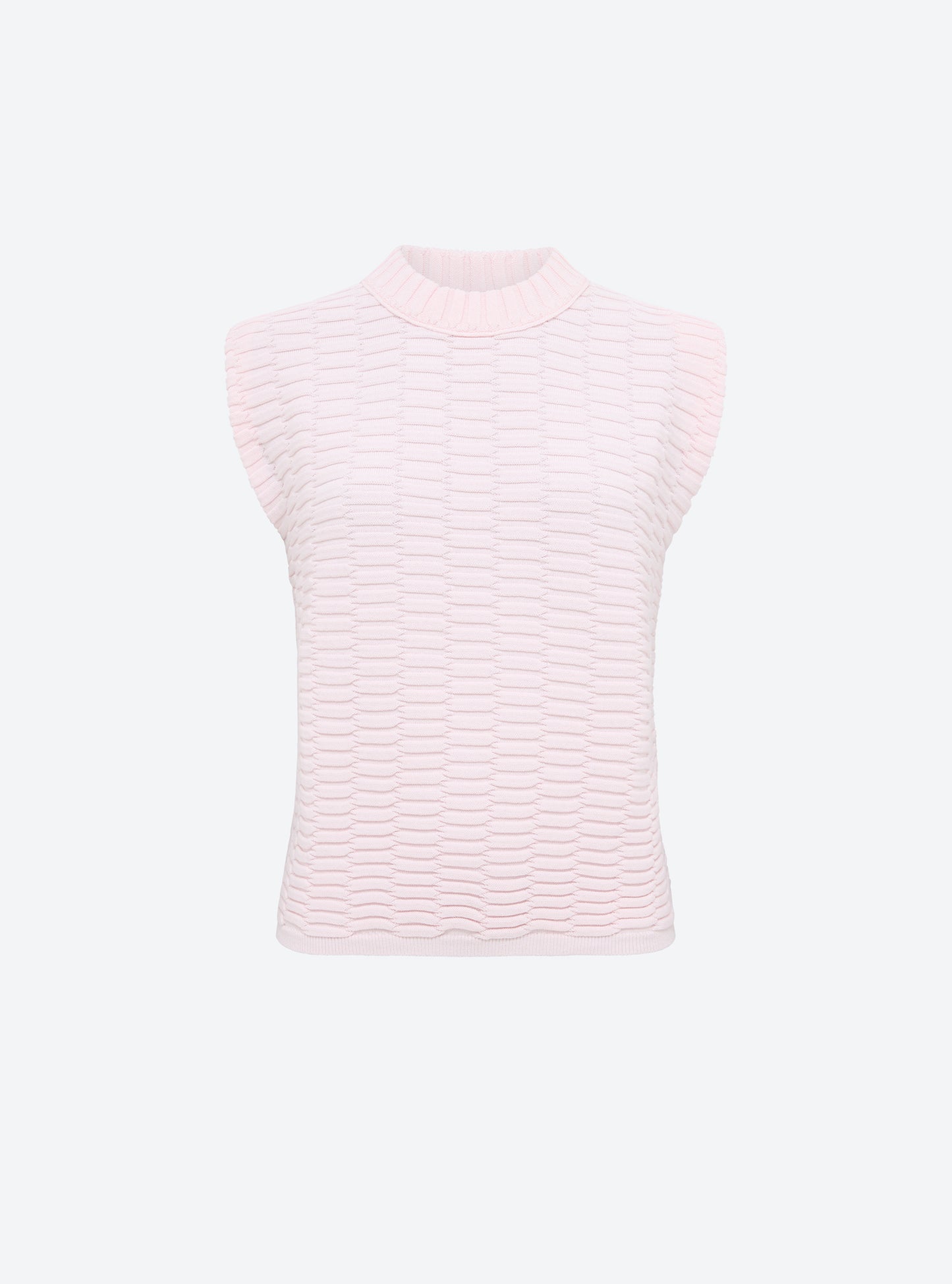 Top en maille de luxe Molli - Top maille zellige uni Pétale