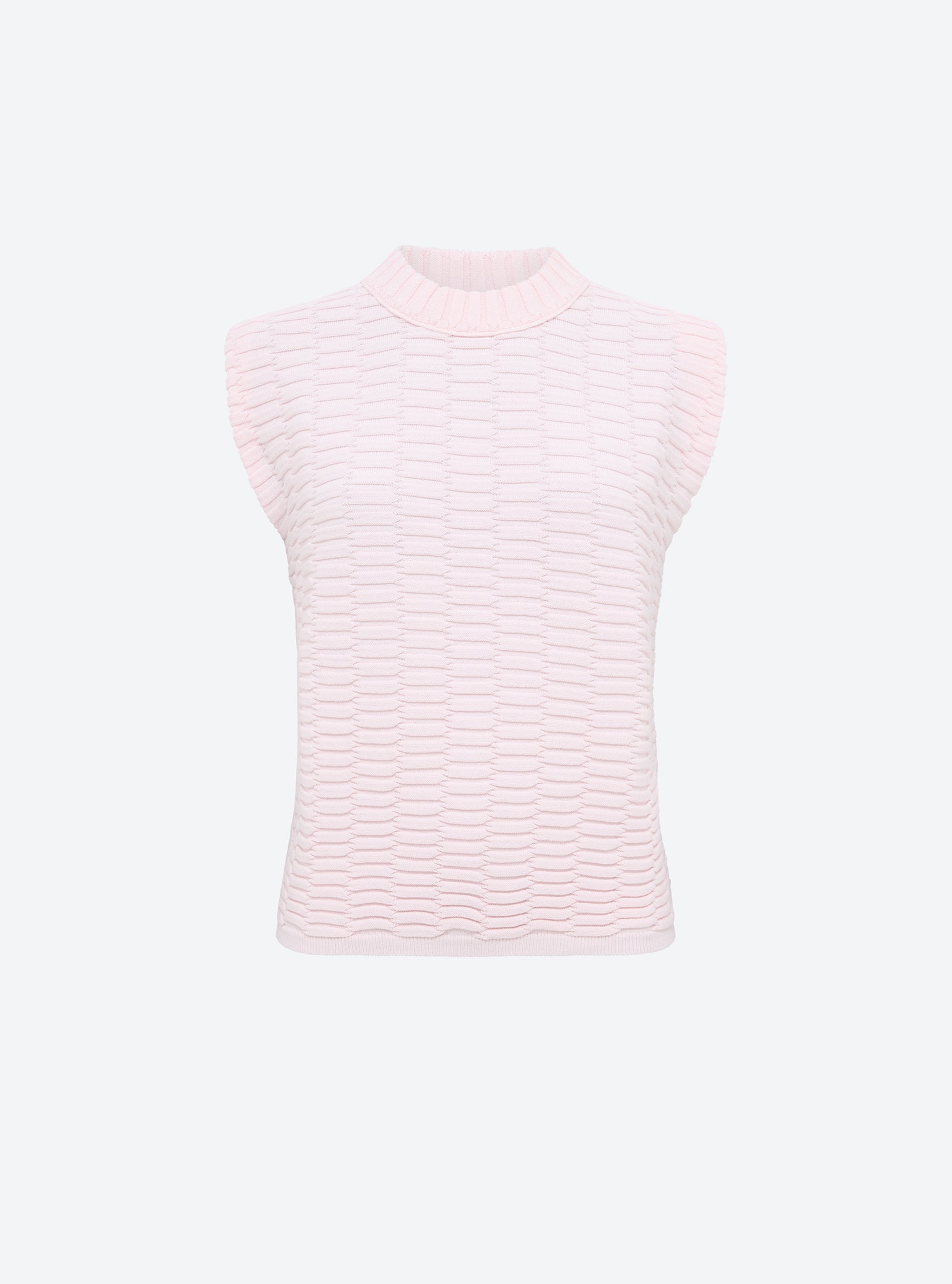 Top en maille de luxe Molli - Top maille zellige uni Pétale