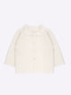 Baby top with seed stitch collar
