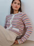 Cardigan moelleux multicolore naturel-multi - Molli