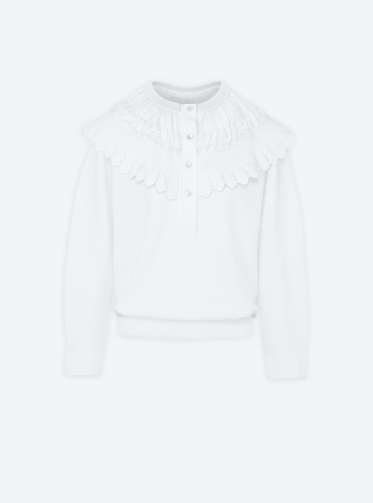 Blouse en maille à maxi col - Molli