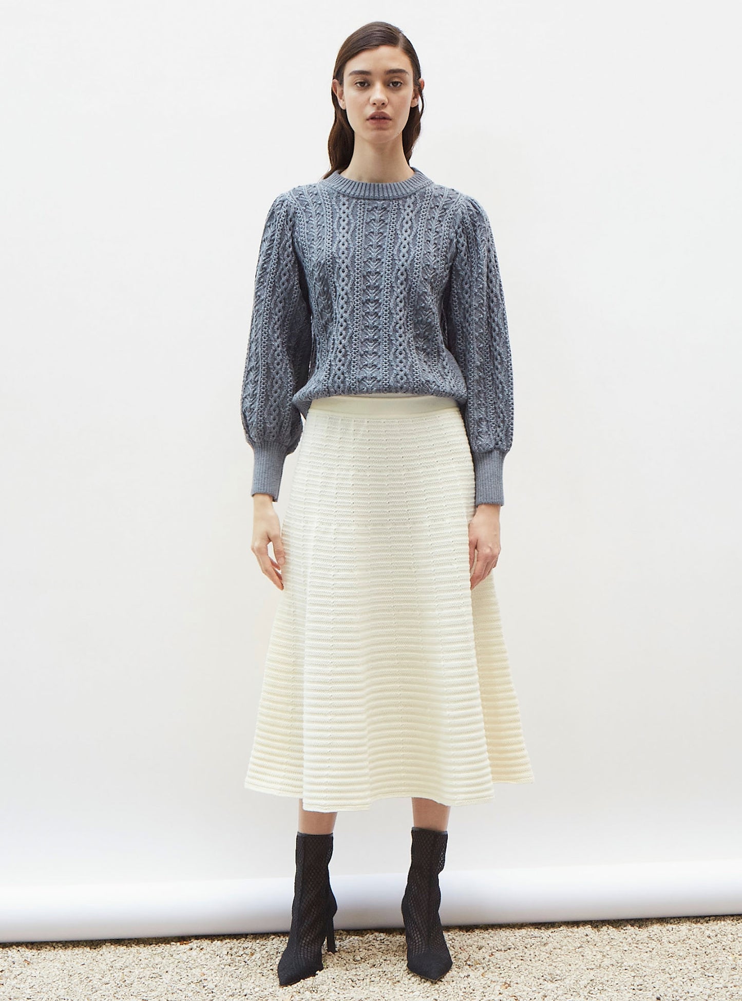 Sweater en maille irlandaise - Vêtement de luxe femme