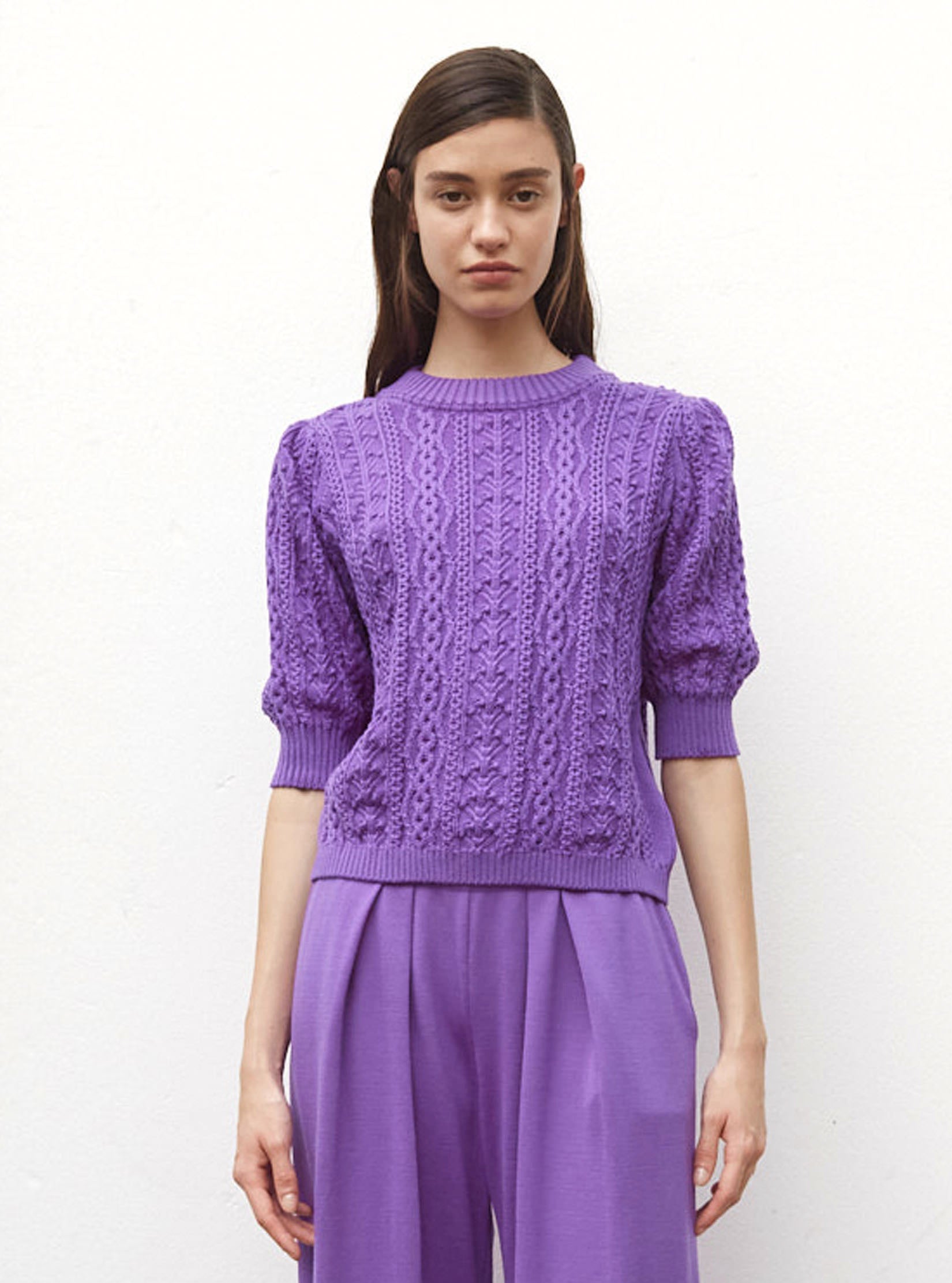 Top en maille irlandaise - Tops, blouses de luxe
