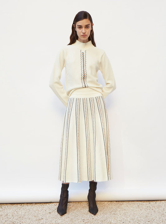 Top brodé - Vêtement en maille de luxe Molli