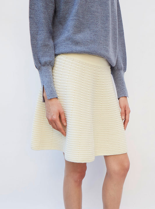 Molli wavy knit short skirt