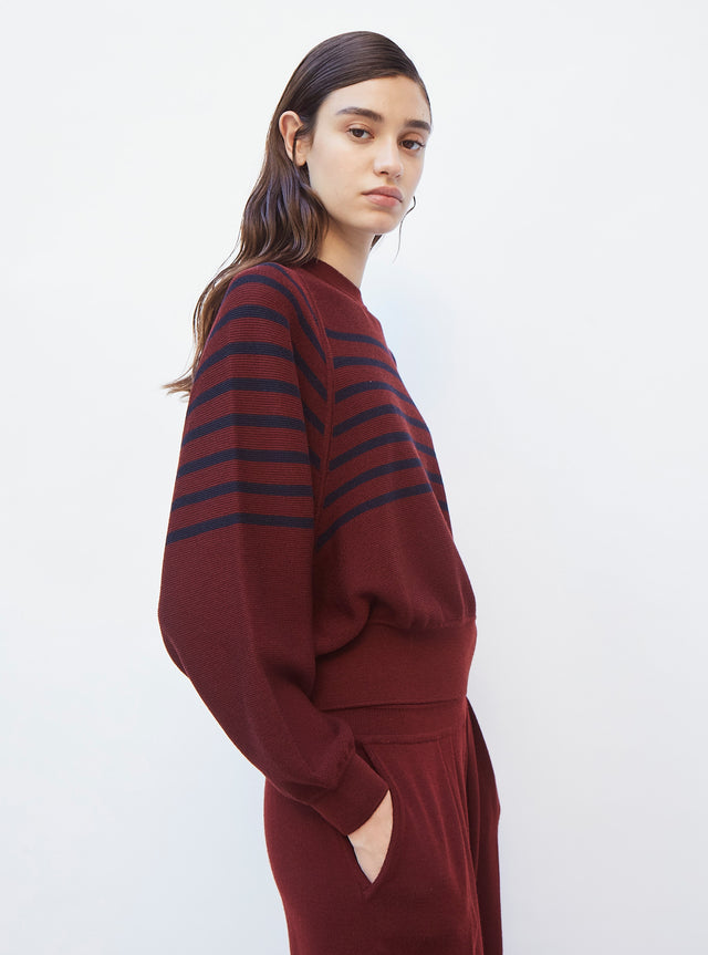 striped top with wide armholes - Image principale