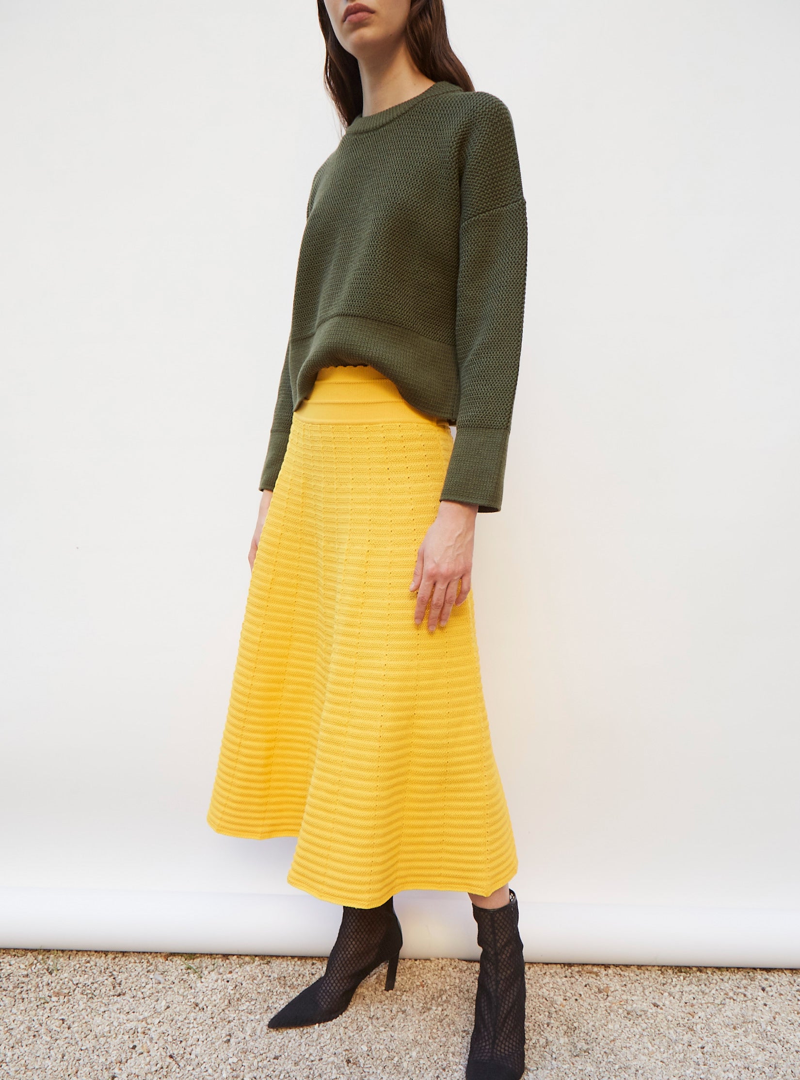 Mustard deals knit skirt